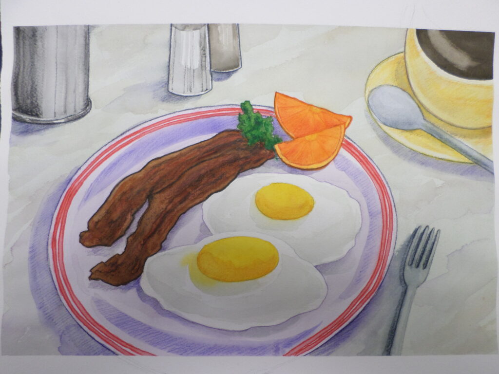 Eggs sunny side up